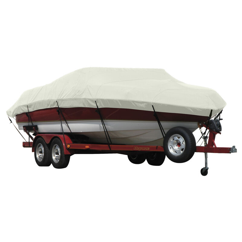 Exact Fit Covermate Sunbrella Boat Cover for Princecraft Starfish Dlx Starfish Dlx Tiller O/B image number 17