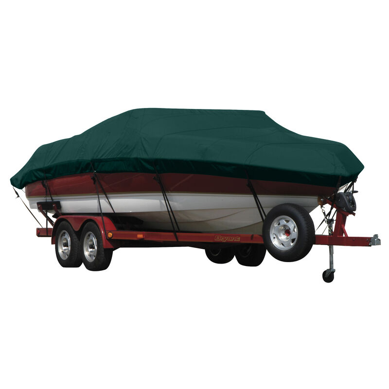 Exact Fit Covermate Sunbrella Boat Cover for Azure 228 228 W/Bimini Laid Down Covers Ext. Platform I/O image number 5