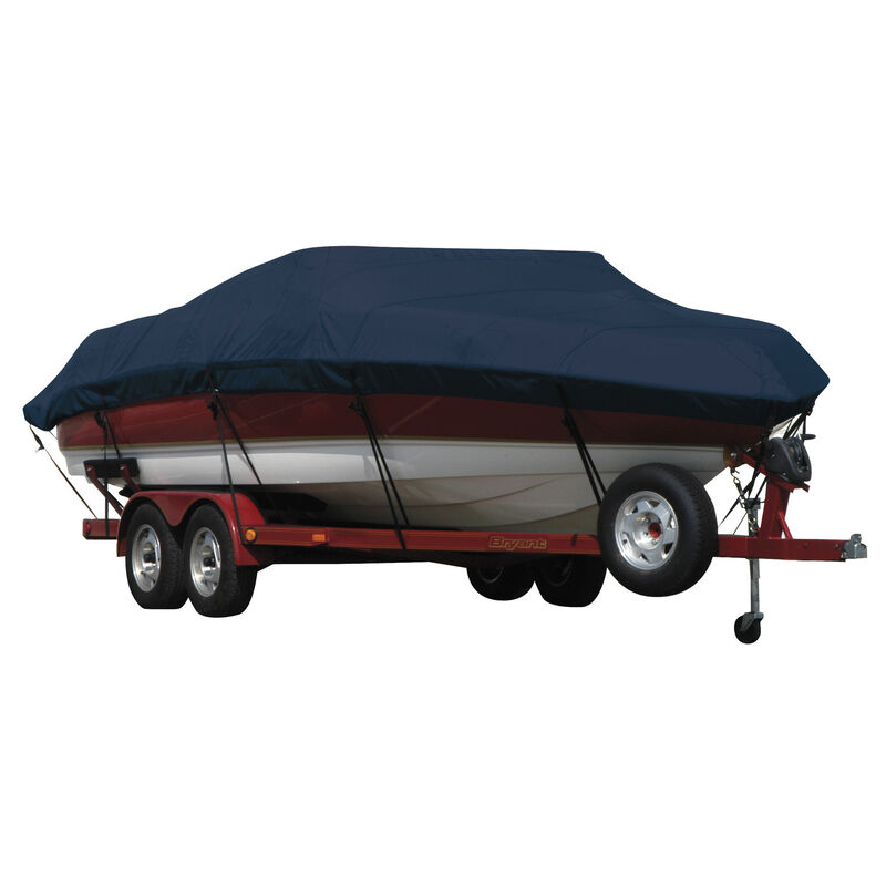 Exact Fit Covermate Sunbrella Boat Cover for Smoker Craft 2240 Db  2240 Db Bimini Laid Down Covers Ext. Platform I/O image number 11