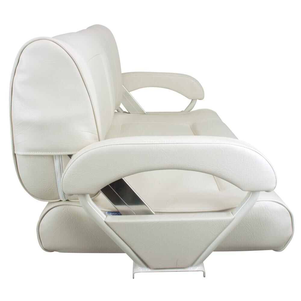 White leather bucket cheap chair