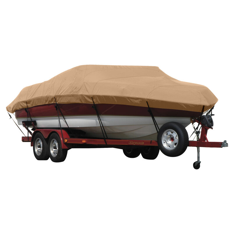 Exact Fit Covermate Sunbrella Boat Cover for Crownline 216 Ls  216 Ls W/Tower Cutouts Covers Ext. Platform. Beige image number 1