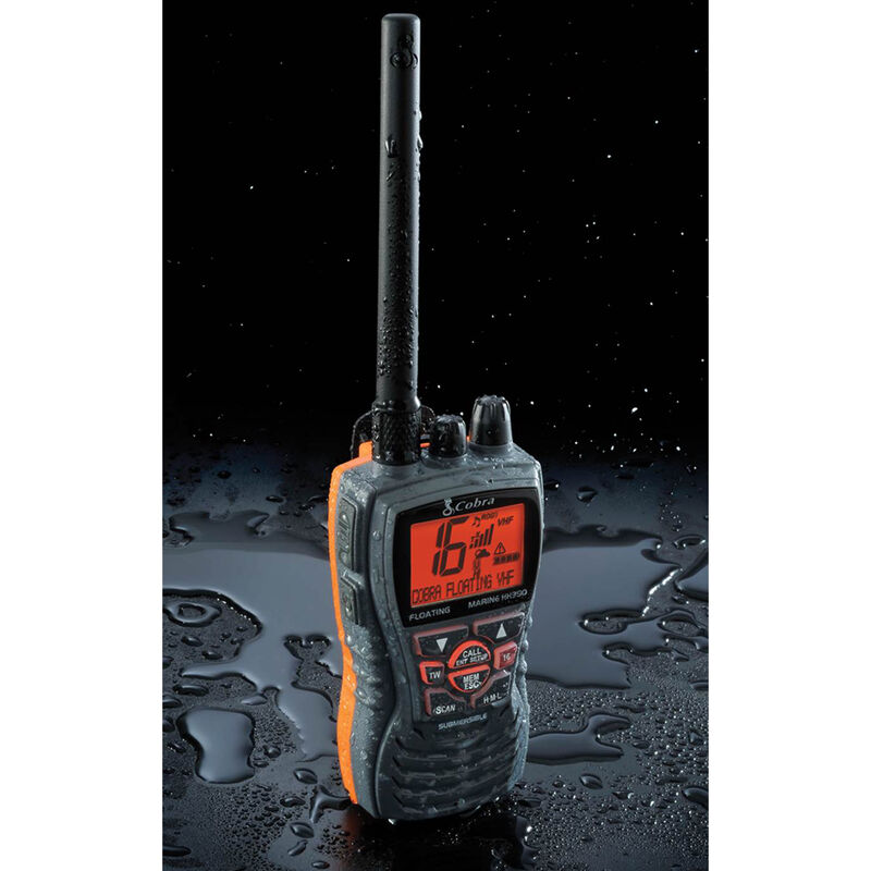 Cobra MR HH350 FLT Floating Handheld VHF Radio, Black Overton's