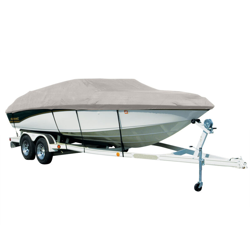 Covermate Sharkskin Plus Exact-Fit Cover for Lowe Fish & Ski 175  Fish & Ski 175 O/B. Silver image number 1
