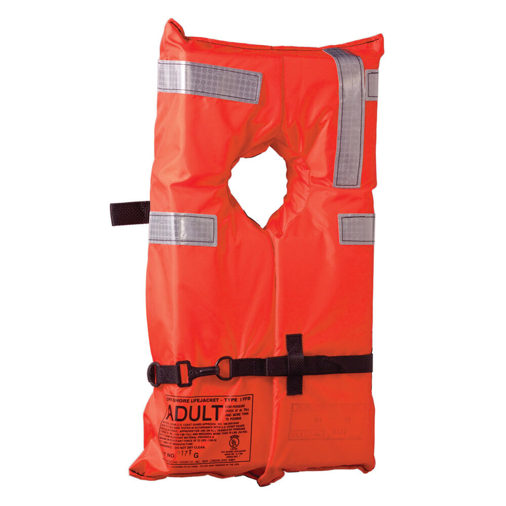 Stackable Type I PFD Adult Life Jacket Overton's