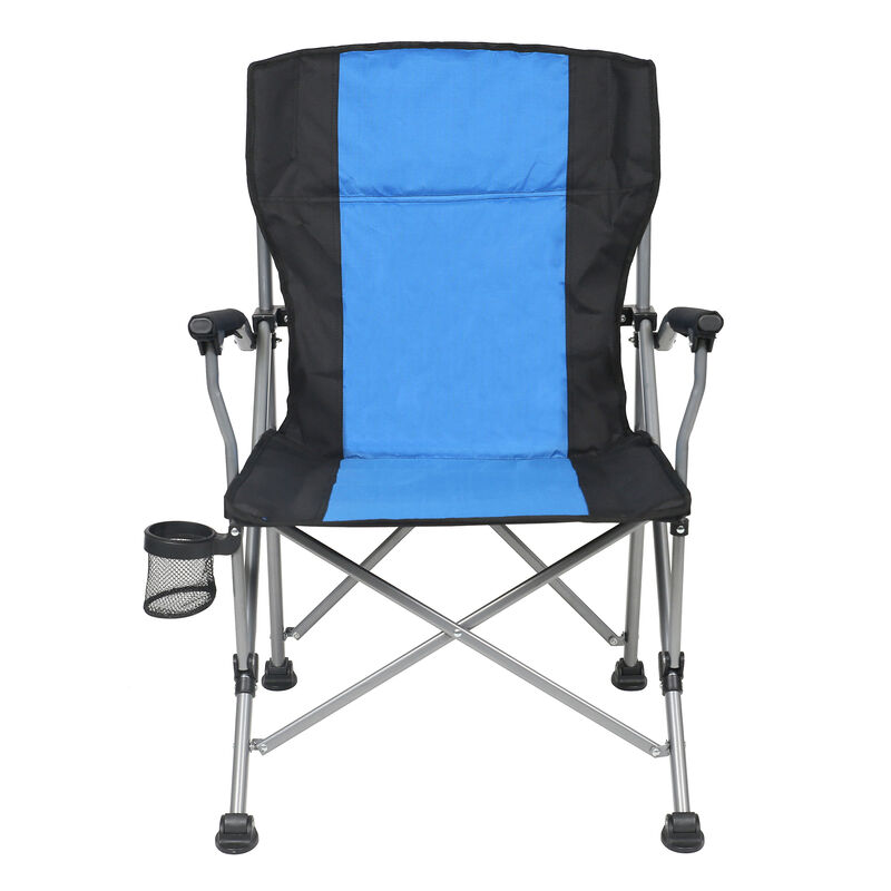 Padded Folding Sports Chair, Blue image number 2