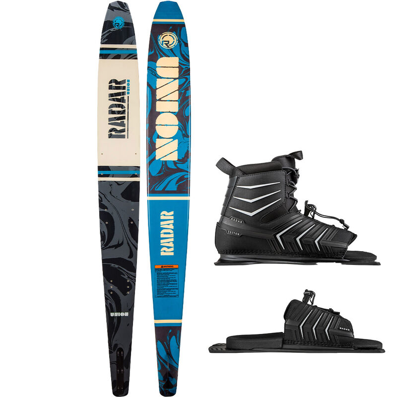 Radar Union Slalom Waterski with Vector Binding and Adjustable Rear Toe Plate image number 1