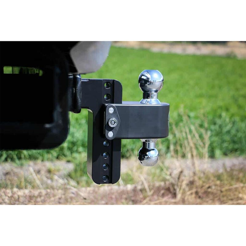 Weigh Safe Black 180 Hitch w/ SS Combo Ball 8" Drop 2" Shank w/Hitch Pin Lock image number 6