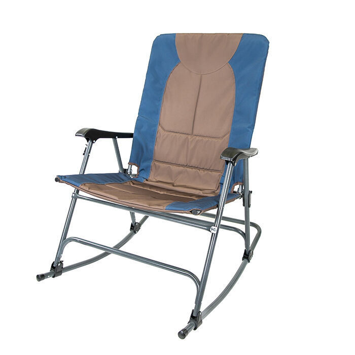 outdoor padded folding rocking chair