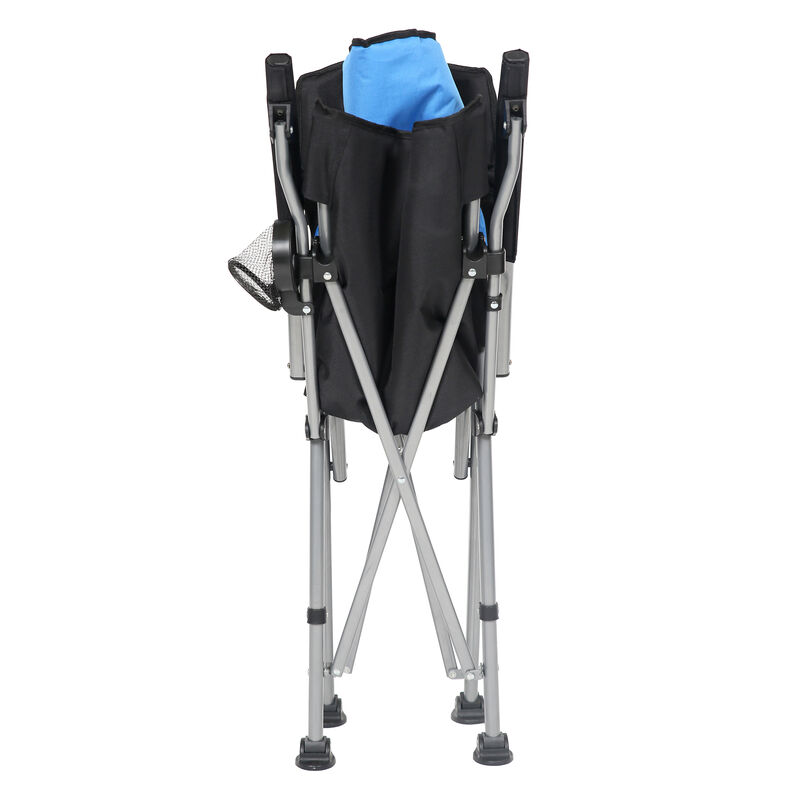 Padded Folding Sports Chair, Blue image number 6