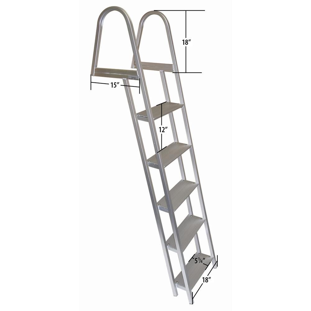 dockmate wide step stationary dock ladder
