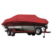 Exact Fit Covermate Sunbrella Boat Cover for Four Winns Funship 224  Funship 224 W/Factory Tower Covers Extended Swim Platform I/O. Red