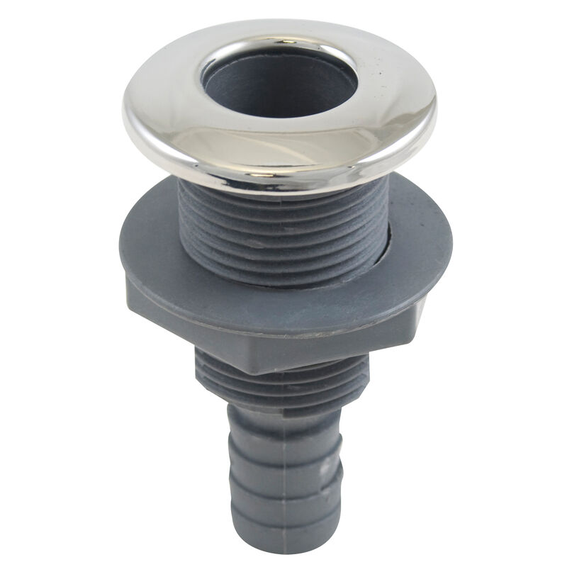 Whitecap Stainless Steel/Nylon Thru-Hull Fitting With Barb For 1-1/2" Hose image number 1