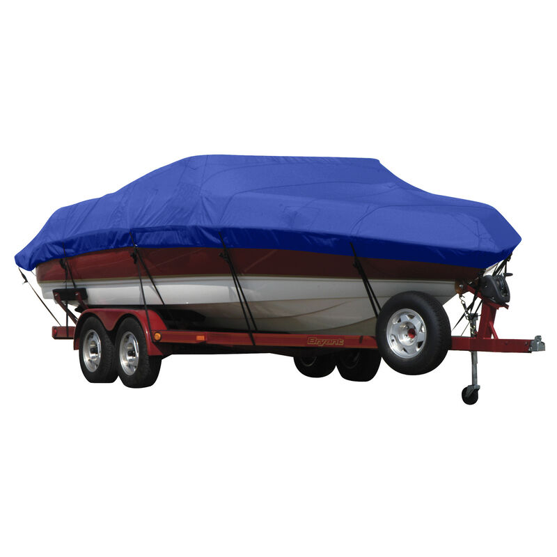 Exact Fit Covermate Sunbrella Boat Cover for Essex Raven 27  Raven 27 I/O. Ocean Blue image number 1