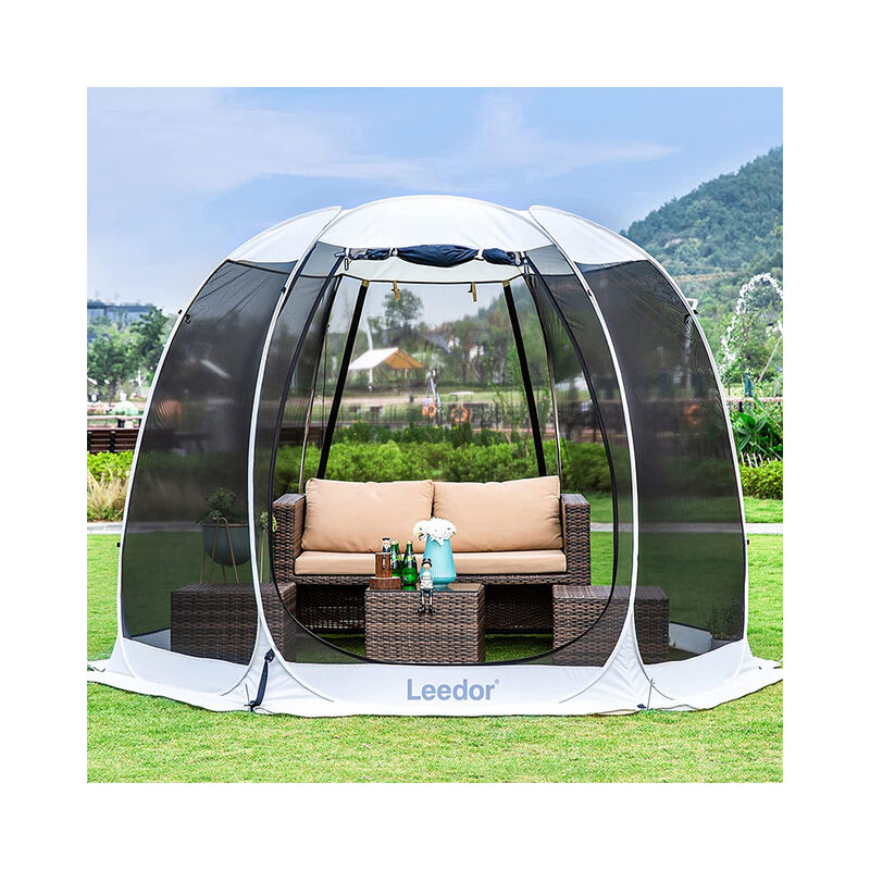 Leedor Pop-Up Screen House Tent, 10' x 10', Gray image number 6