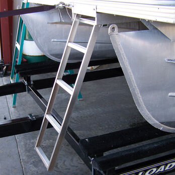 Under Deck 5-Step Pontoon Boat Ladder For Flat Front Decks ...