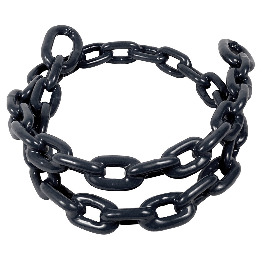 Greenfield Black Vinyl-Coated Anchor Lead Chain, 1/4