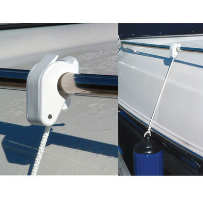 BTG Gear Set of 2 Boat Fender Holder/Adjuster/Hanger, Clips to Rail for Up to 5/8 Marine Bumper Lines