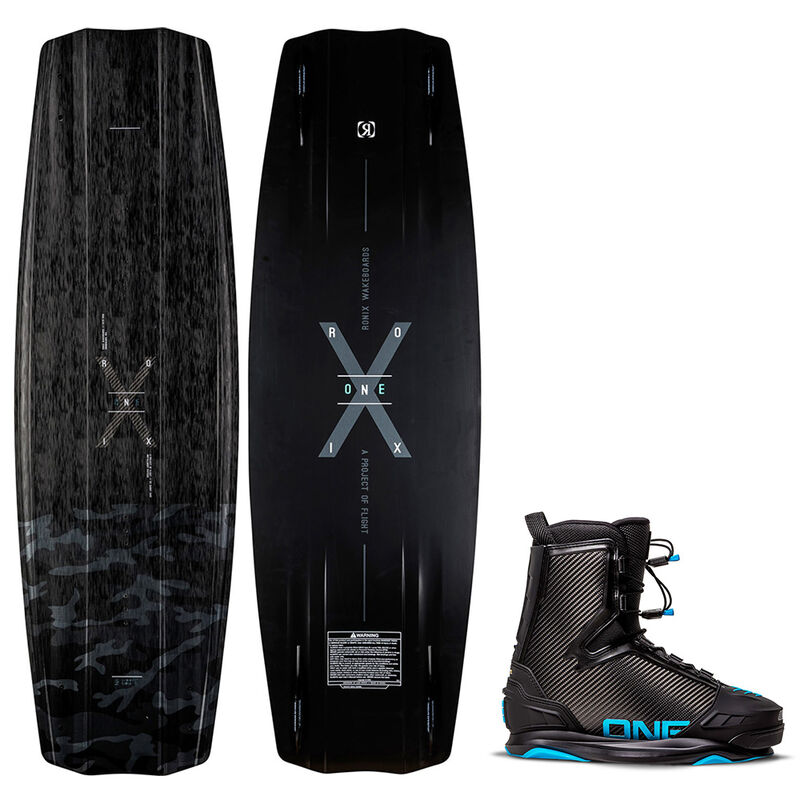 Ronix Factory Blemish One Timebomb Wakeboard with Carbitex Bindings image number 1