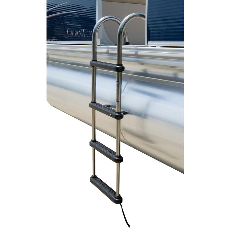 Overton's Removable Telescoping Pontoon Boat Ladder 4-Step