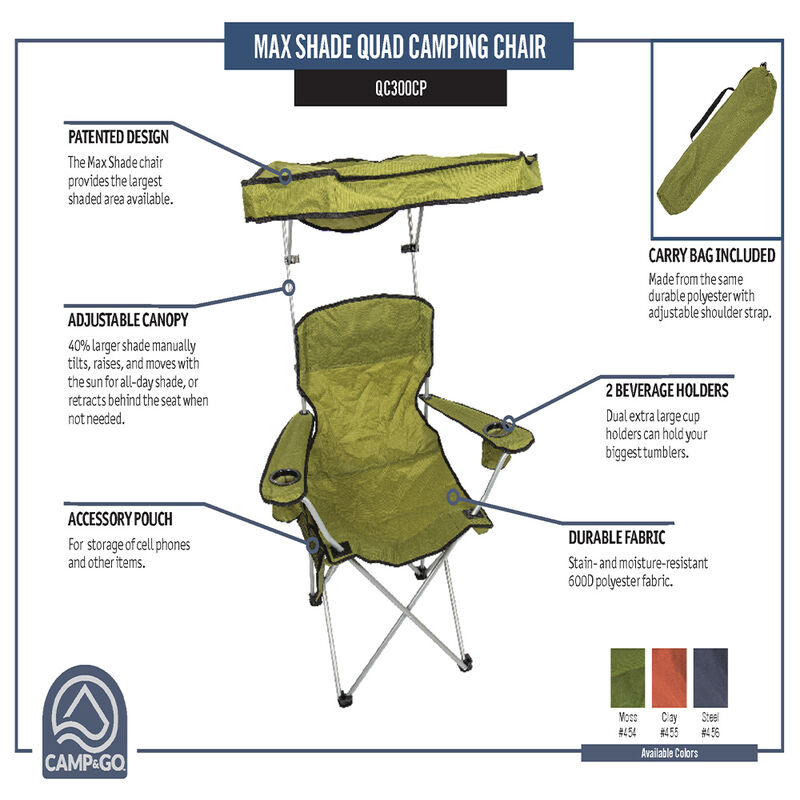 ShelterLogic Max Shade Quad Camping Chair image number 10