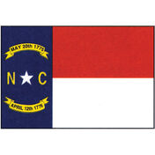 North Carolina State Flag, 12" x 18"