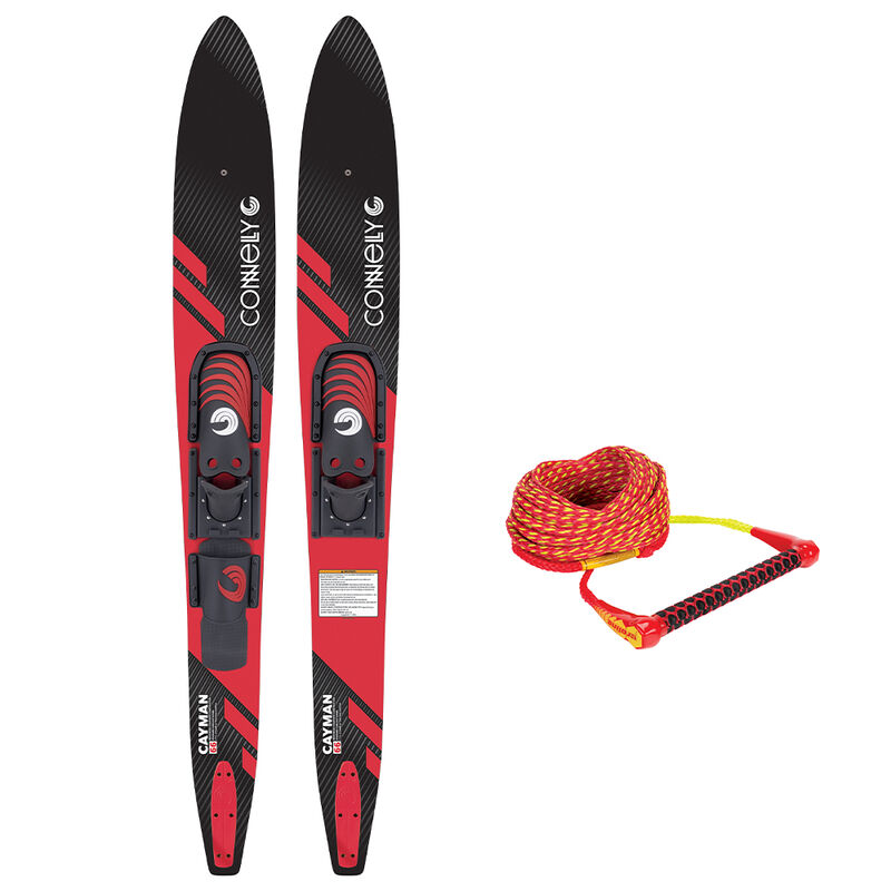 Connelly Cayman 67" Combo Skis w/ Adjustable Bindings and Rope image number 1