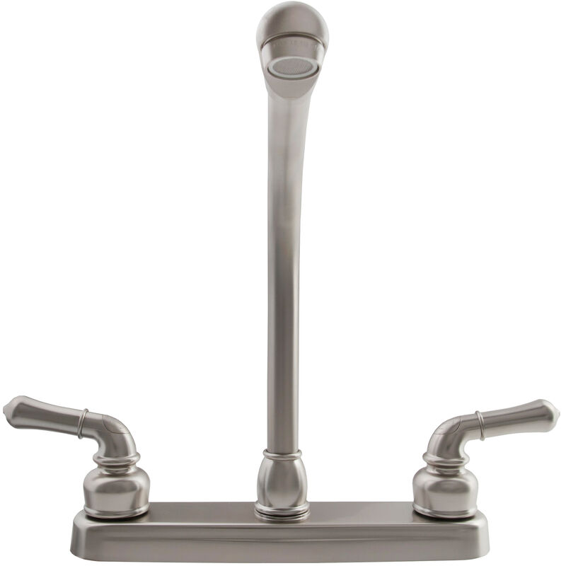  Dura Faucet Classical Hi-Rise RV Kitchen Faucet, Brushed Satin Nickel image number 2