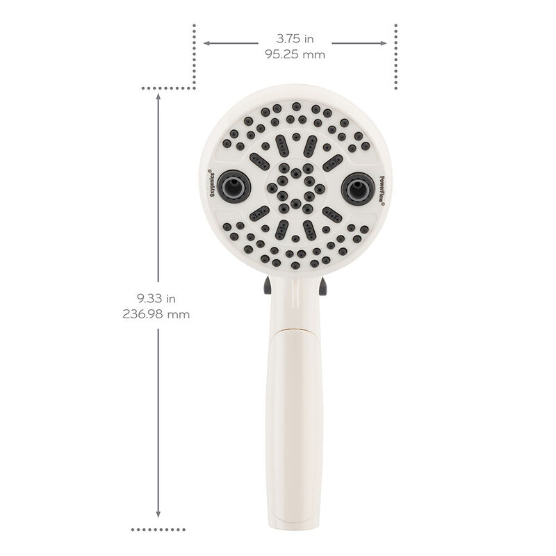 Oxygenics PowerFlow RV Handheld Shower Head Kit, White image number 6