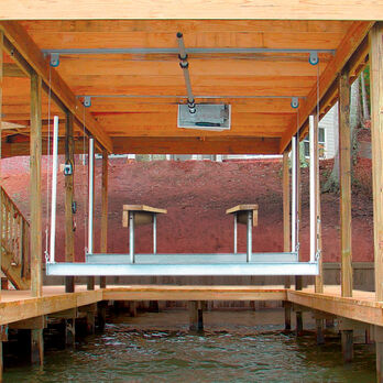 Doozie Boat House 4000-lb. Pontoon Cradle Lift Kit With ...