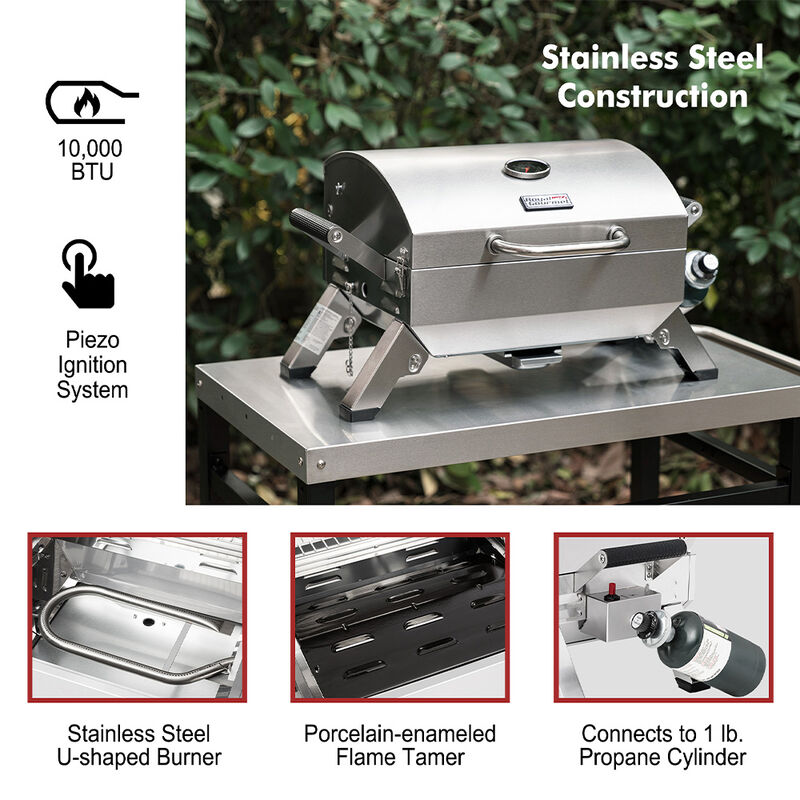 Royal Gourmet GT2001 Stainless Steel Portable Propane Gas Grill image number 6