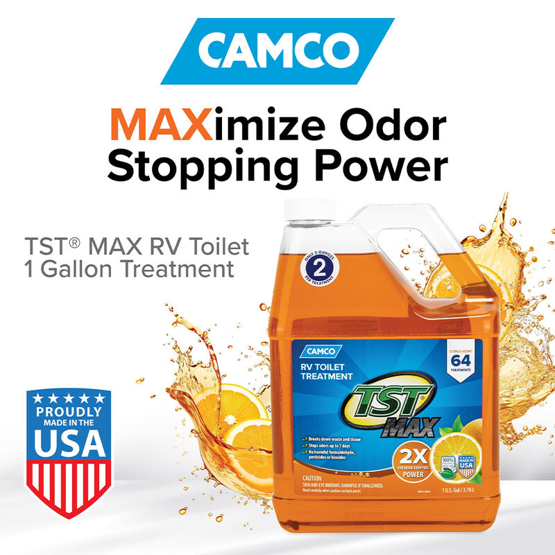 Camco TST MAX RV Toilet Treatment, Citrus Scent, 1 Gallon image number 2