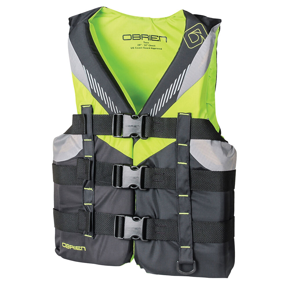 O'Brien Teen Nylon Life Jacket - Green | Overton's