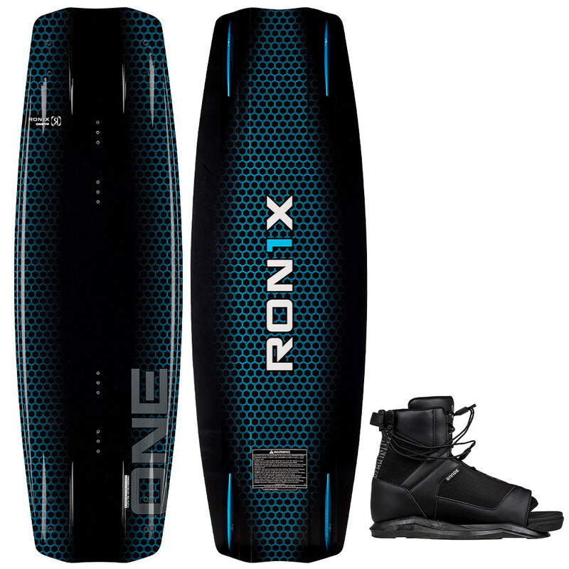 Ronix One Blackout Men's Wakeboard with Divide Boots image number 1