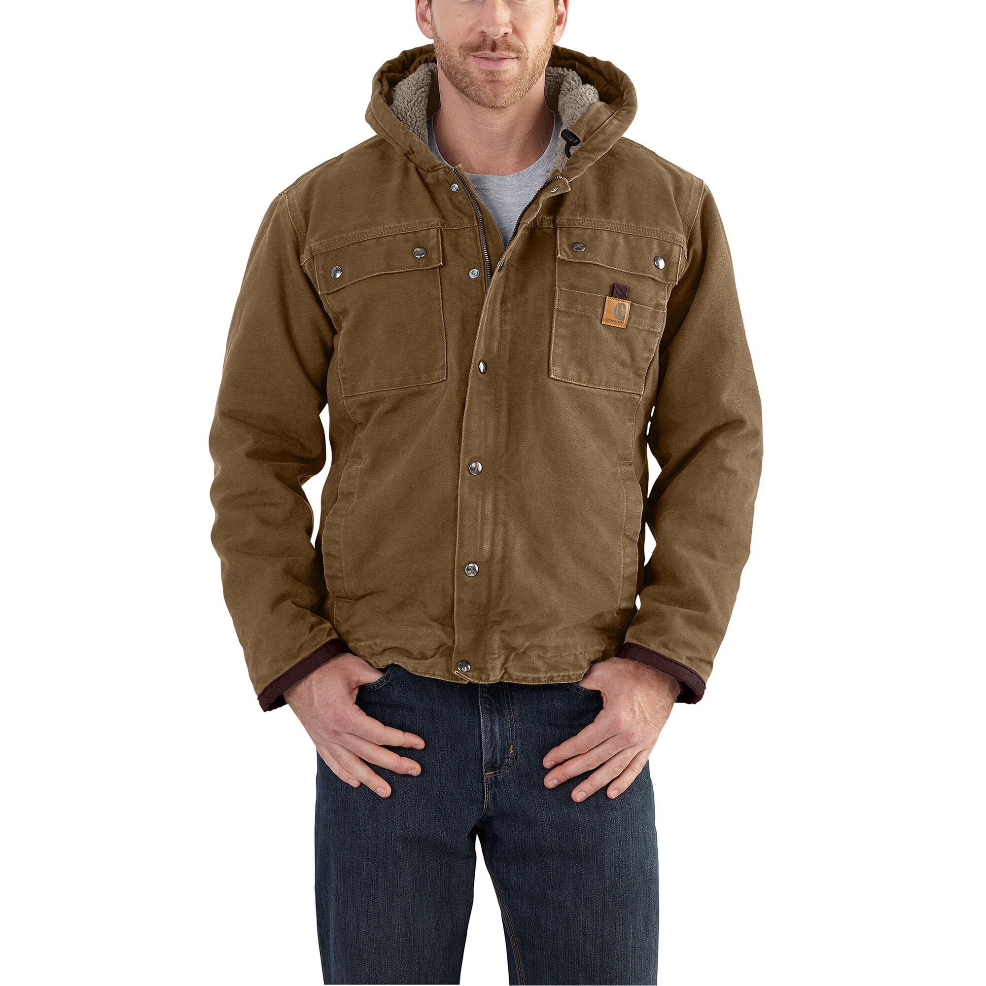 carhartt bartlett jacket dark brown