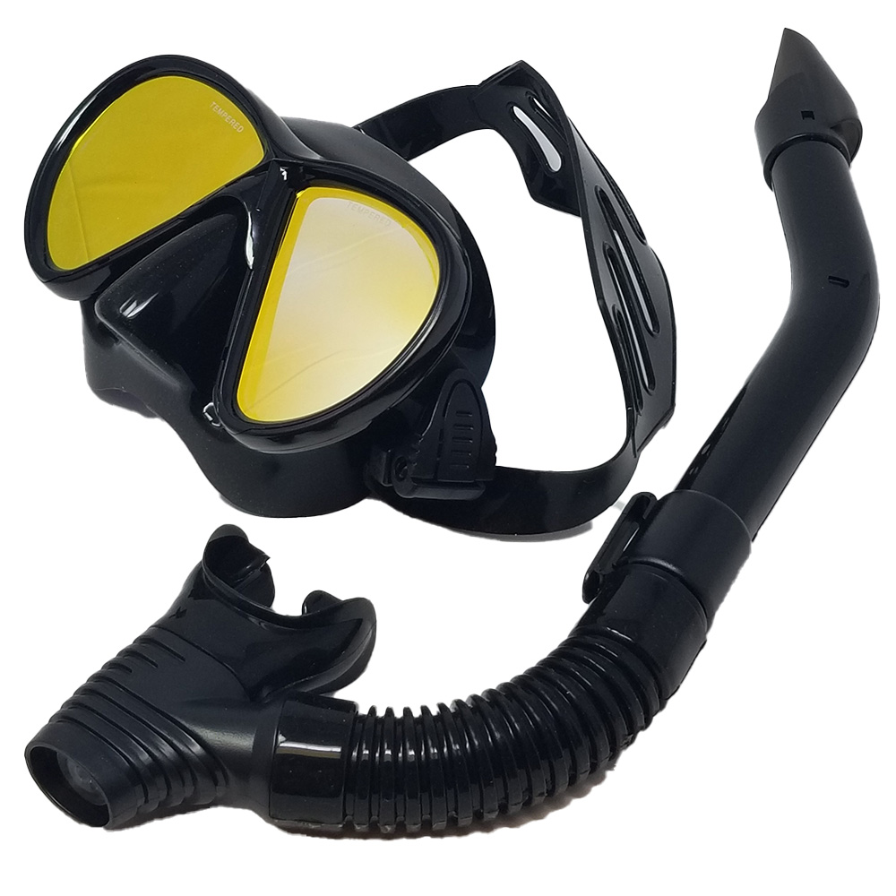 Guardian Chroma Adult Snorkeling Mask, Black/Blue | Holiday Gift