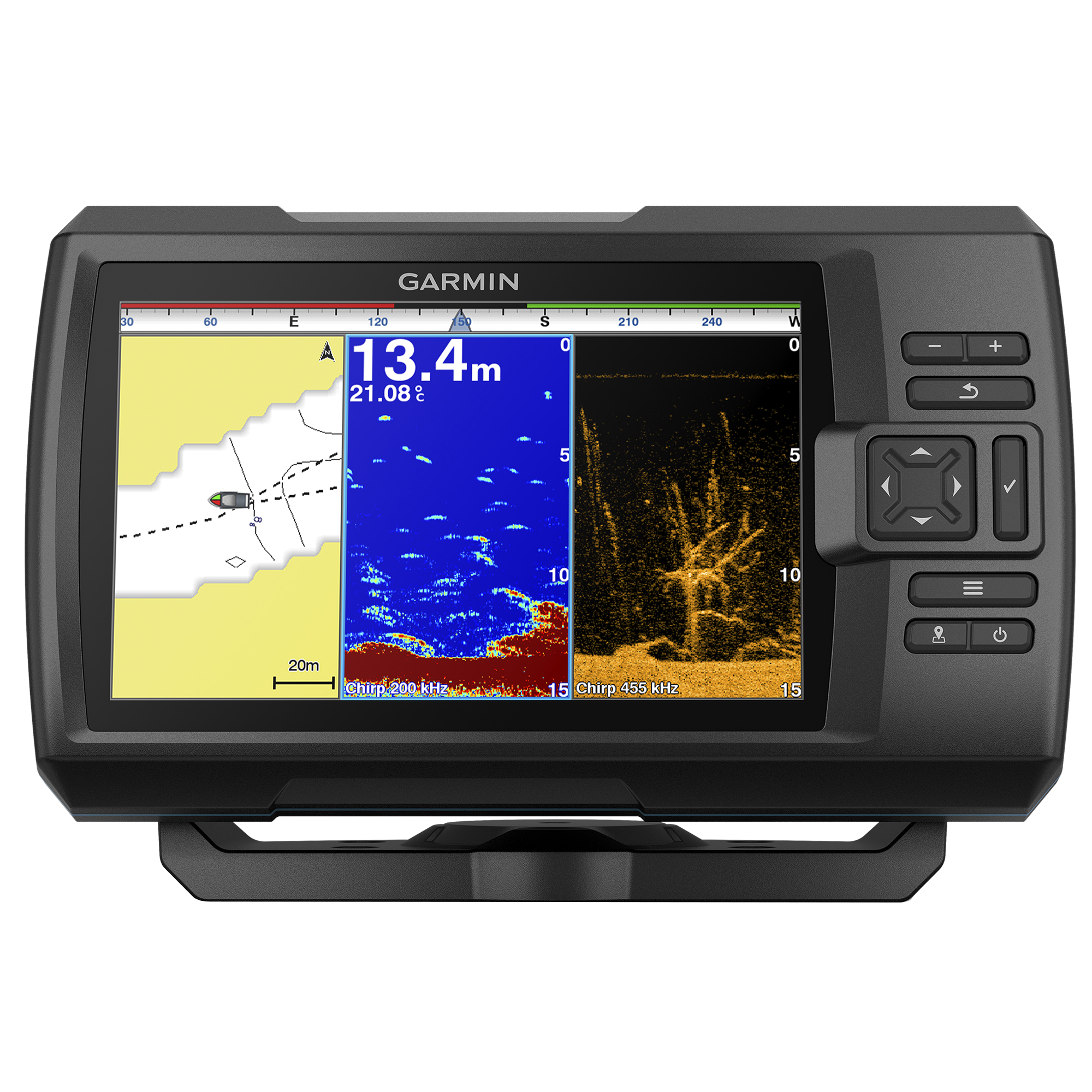 Garmin Striker 7cv Maps Garmin Striker Plus 7Cv Gps Fishfinder With Quickdraw Contours Mapping  Software | Overton's