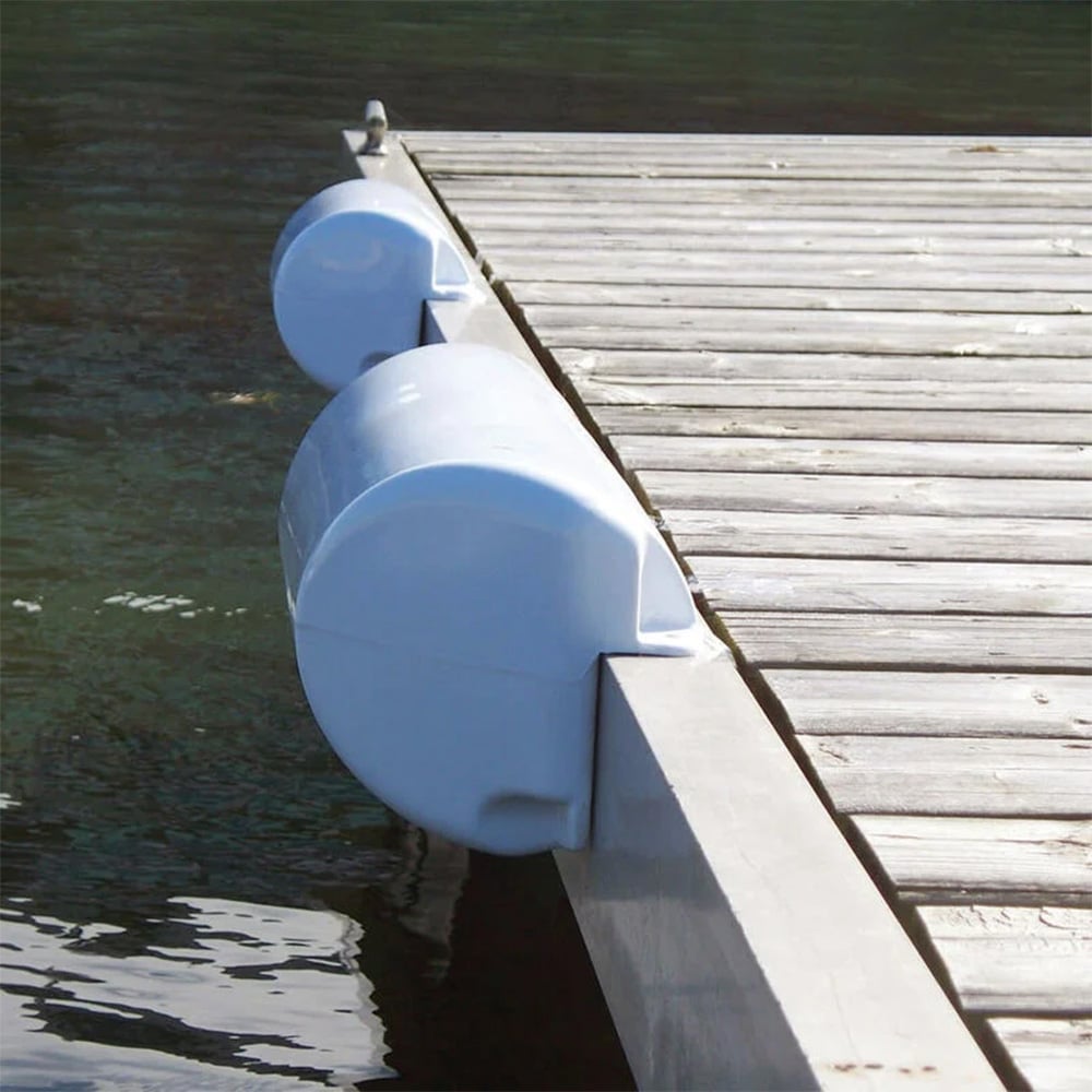 SET OF 2!! Dock sold Edge Dolphin Dockside Bumper 7 x 16 Straight - White